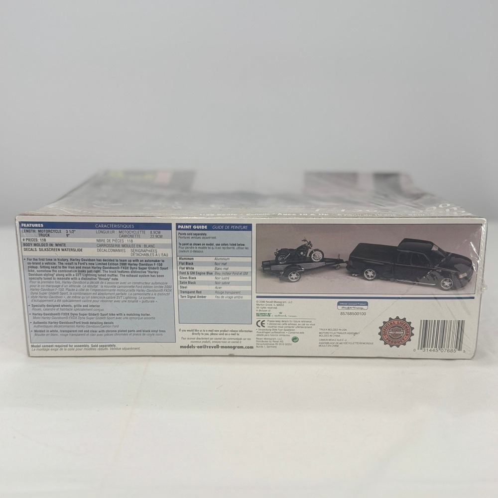 Revell 2000 Harley-Davidson Ford F-150 Pickup Model Kit 1:25 Scale 85-7685 NIB - Picture 5 of 10